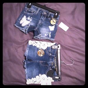 Lot of 2 Vigoss stretch denim shorts - Sz 3t